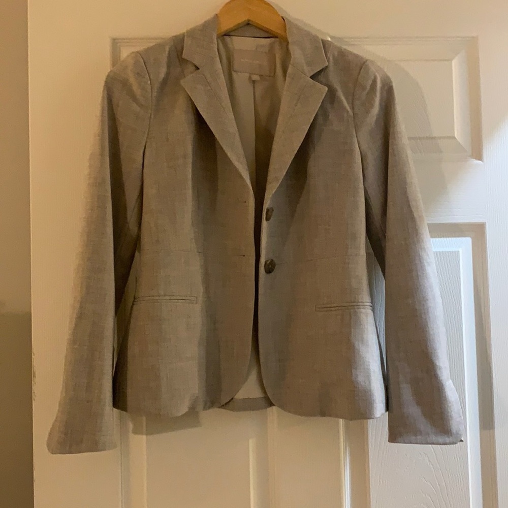 Banana Republic heather griege blazer